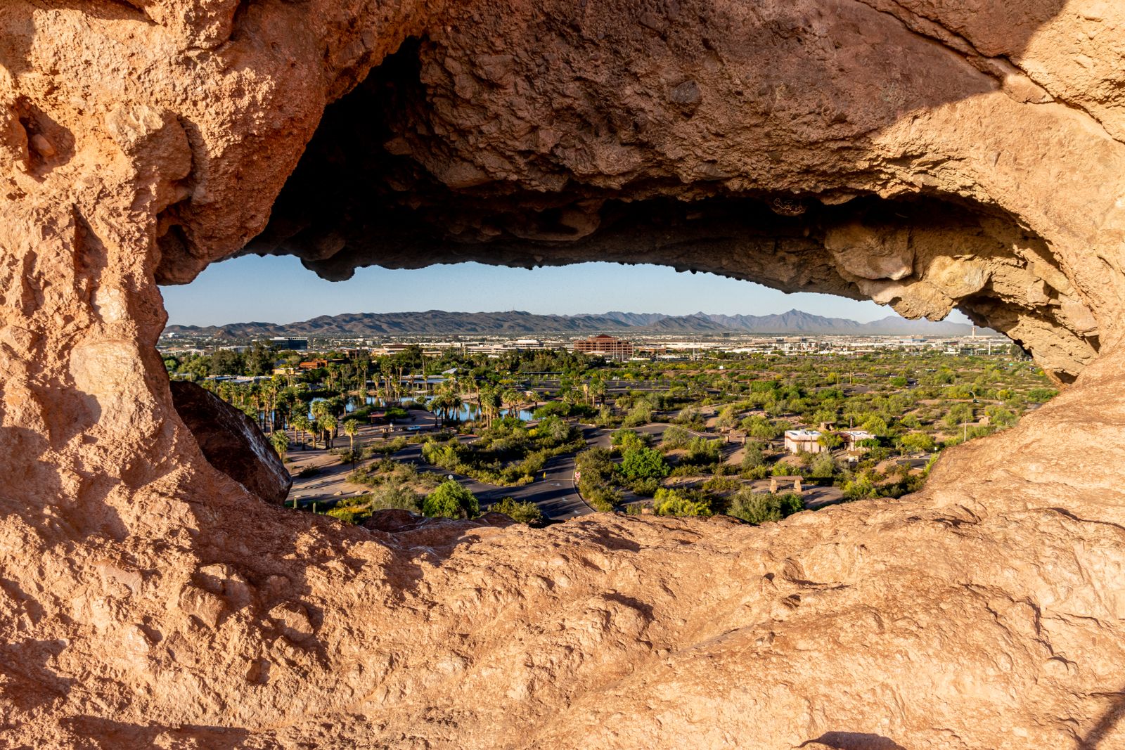 Phoenix and Scottsdale seen from Papago Park