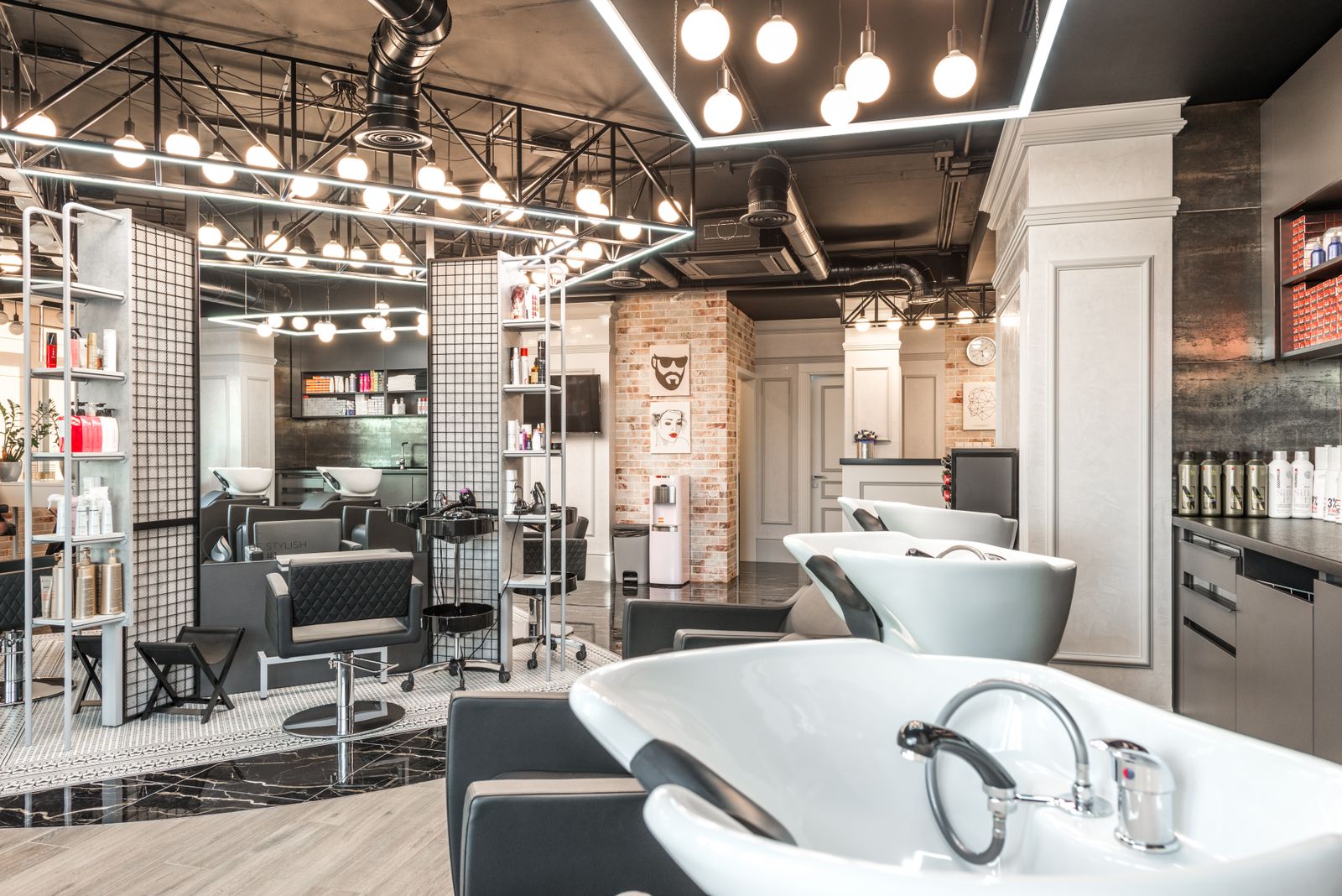 Elegant lounge area in the studio